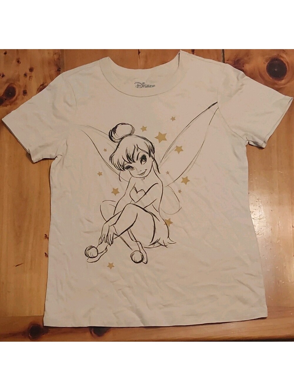 Disney Tinker Bell White Adult T-Shirt Women Size XS Disney Franchise